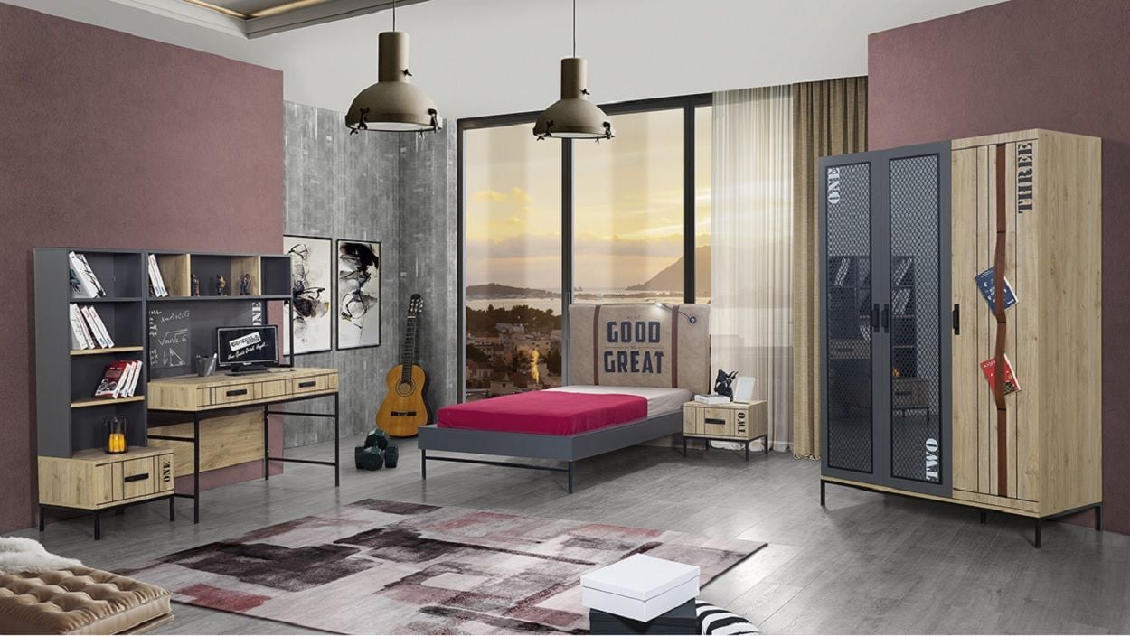 Loft Genç Odası Ranzalı