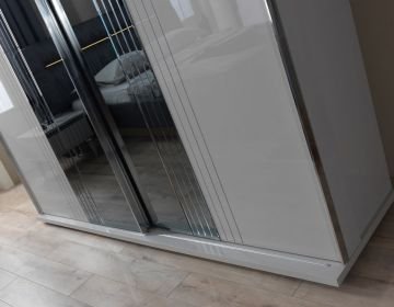 Marmo Sis Gri Yatak Odası